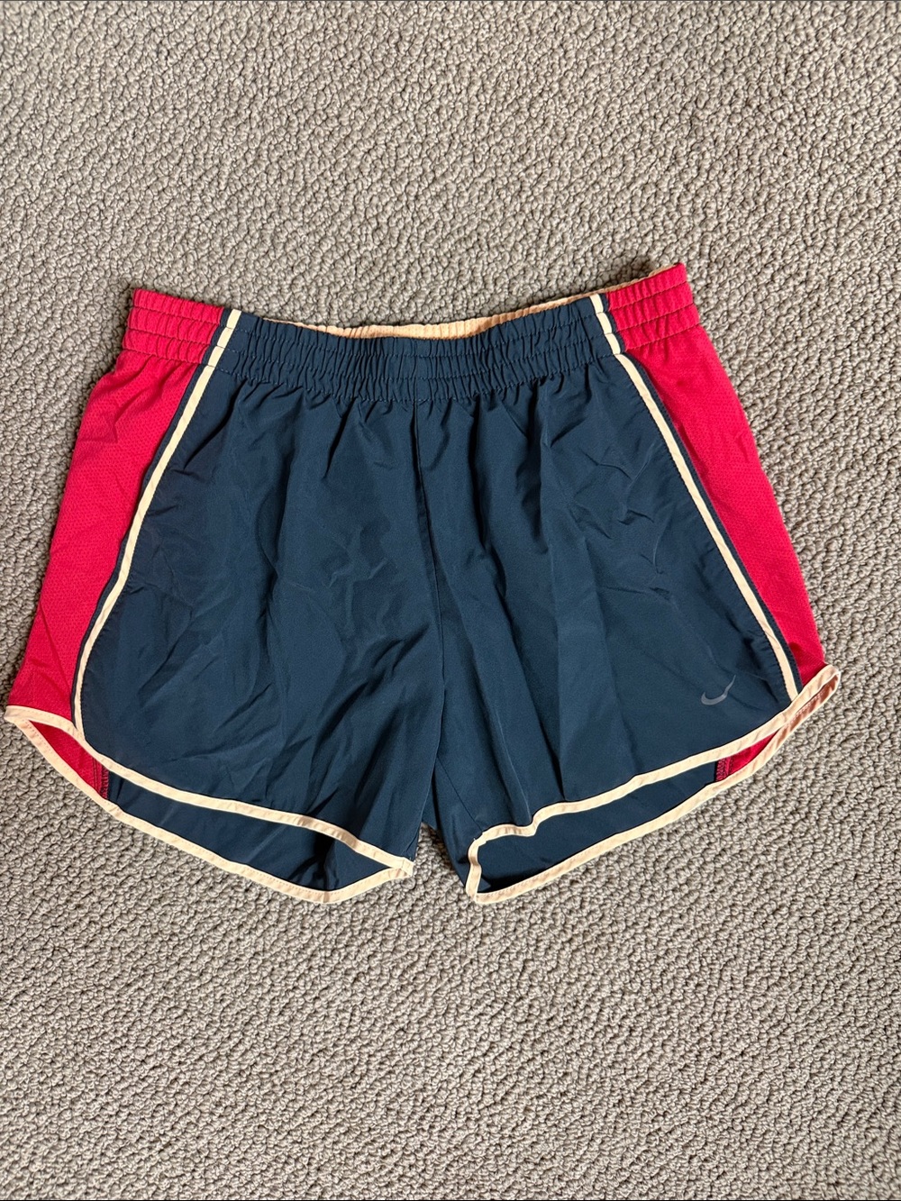 Nike Women's dark gray and Red Running Shorts